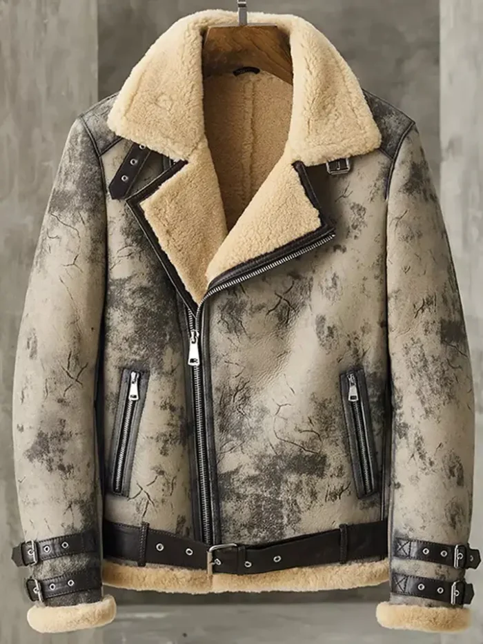 Men`s B3 Aviator Shearling Leather Jackets - Image 1