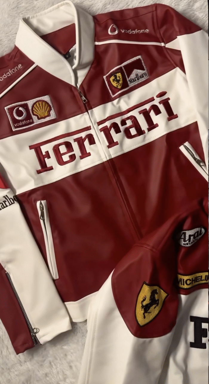 Ferrari Racing Leather Jacket - Image 1